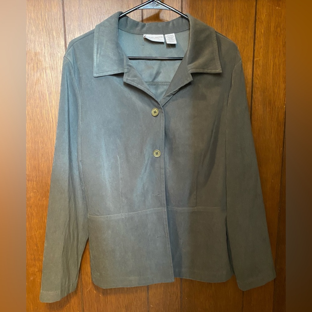 Green 2 Button Coat